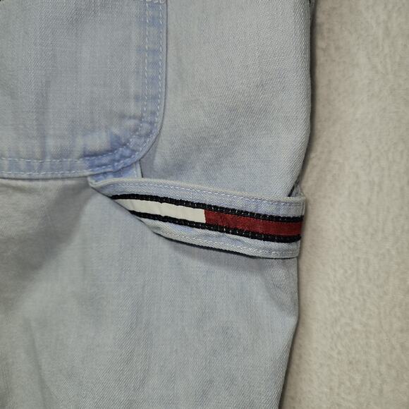 Vintage Y2K Tommy Hilfiger Jeans Womens Plus SZ 22 crop Baggy Skater Boxy - Picture 4 of 8